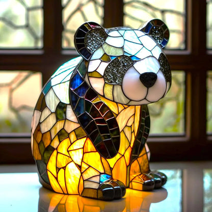 Tiffany Style Animal Lamp - Unique Handmade Design - Resin & Glass