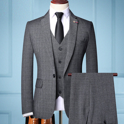 Men's Three-Piece Suit - Timeless Elegance and Comfort