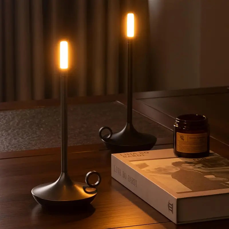 Minimalist LED Table Lamp - Modern Rechargeable Lighting