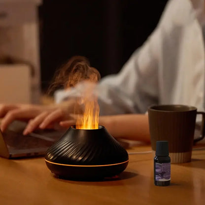 Volcanic Flame Aroma Diffuser - Elegant Aromatherapy Device