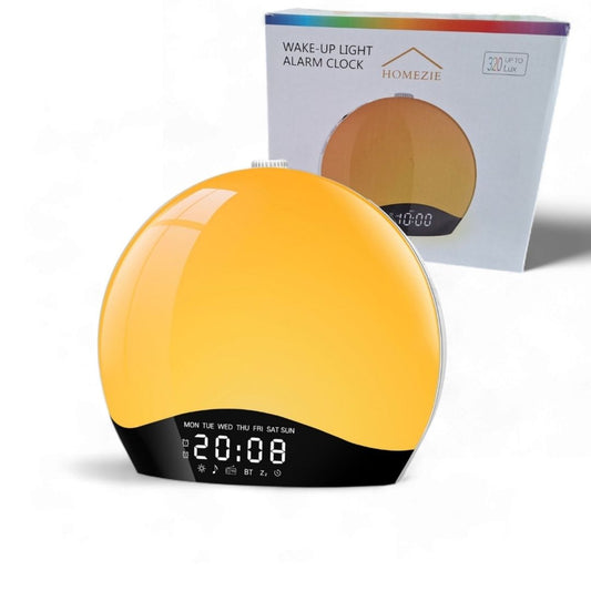 Smart Wake-Up Light Alarm Clock – Natural Sounds and RGB Nightlight