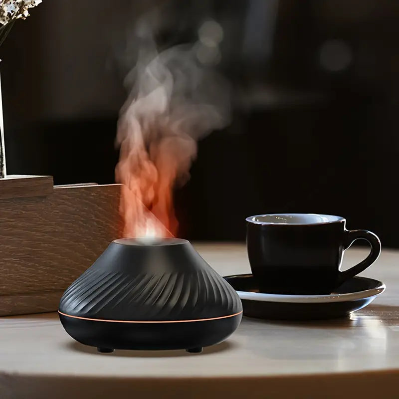 Volcanic Flame Aroma Diffuser - Elegant Aromatherapy Device