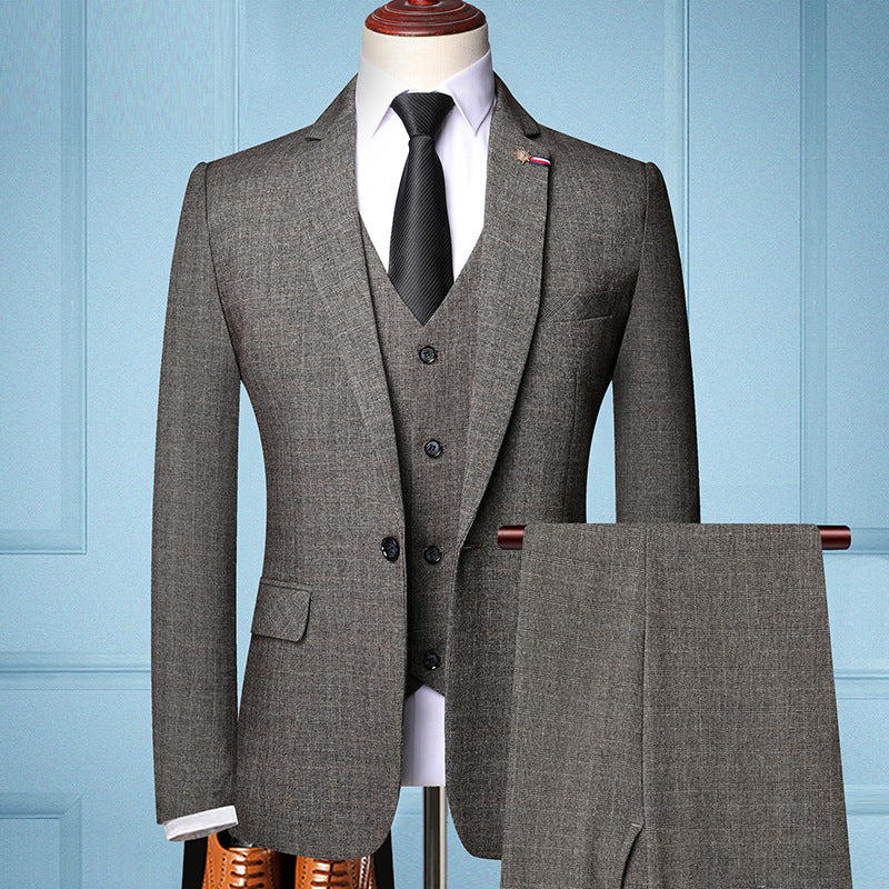 Men's Three-Piece Suit - Timeless Elegance and Comfort