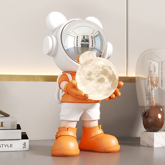 Astronaut Moon Lamp - Unique Decorative Lighting for Home or Office