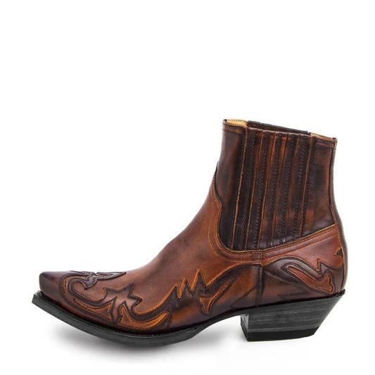 Men's Western Leather Boots - Stylish and Durable Footwear