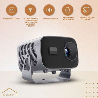 Homezie 4K Smart Projector – Wireless Streaming and Ultra HD Experience