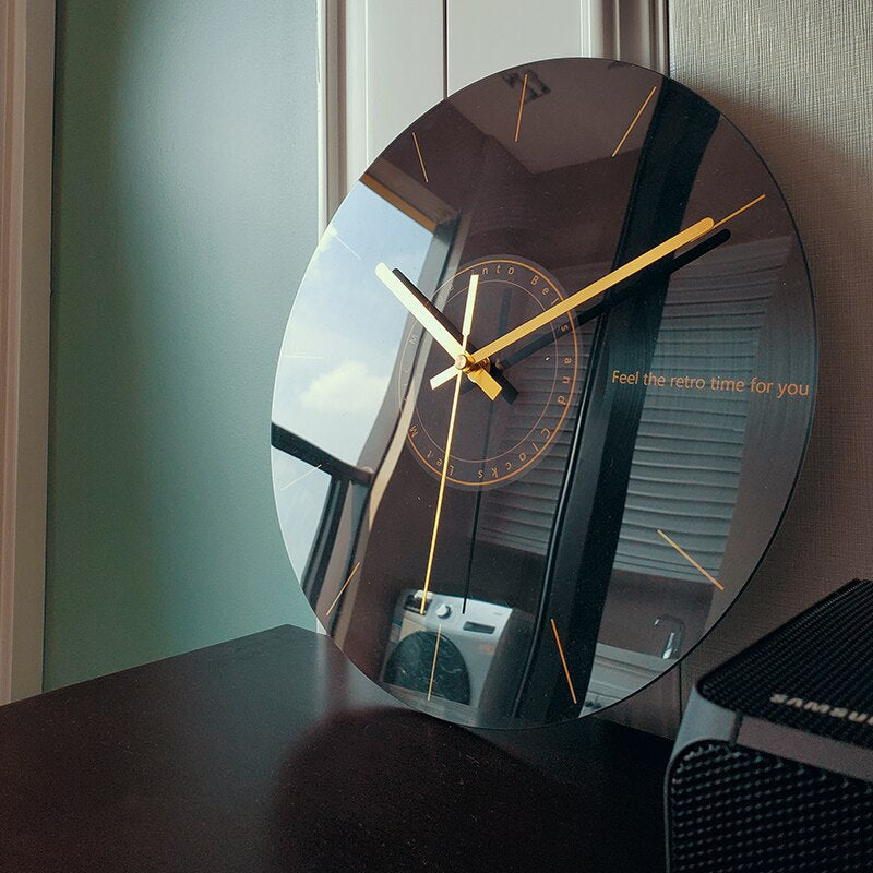 Modern Space-Inspired Wall Clock – Minimalist Design