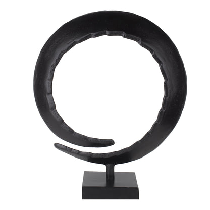 Abstract Spiral Sculpture – Modern Decorative Accent for Sophisticated Interiors