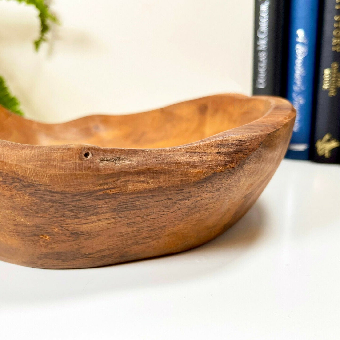 Handcrafted Wooden Bowl - Rustic Home Décor