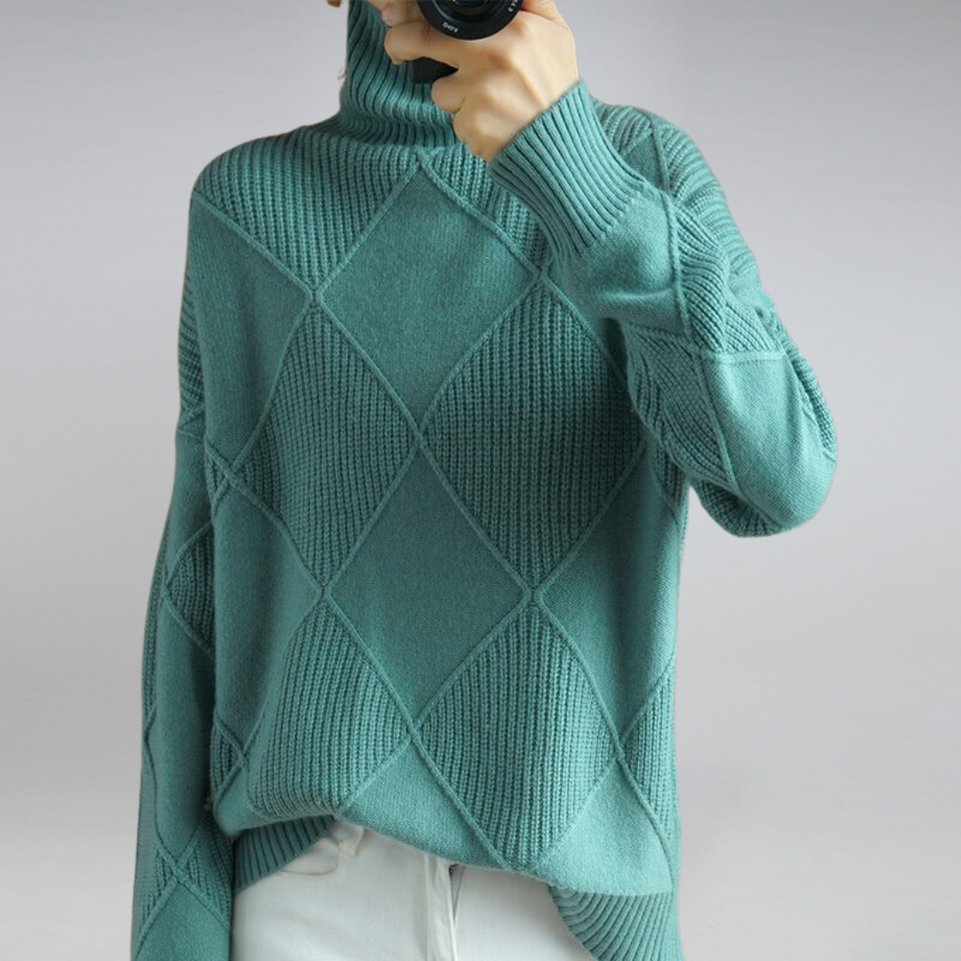 Elegant Knitted Sweater - Cozy And Stylish Design