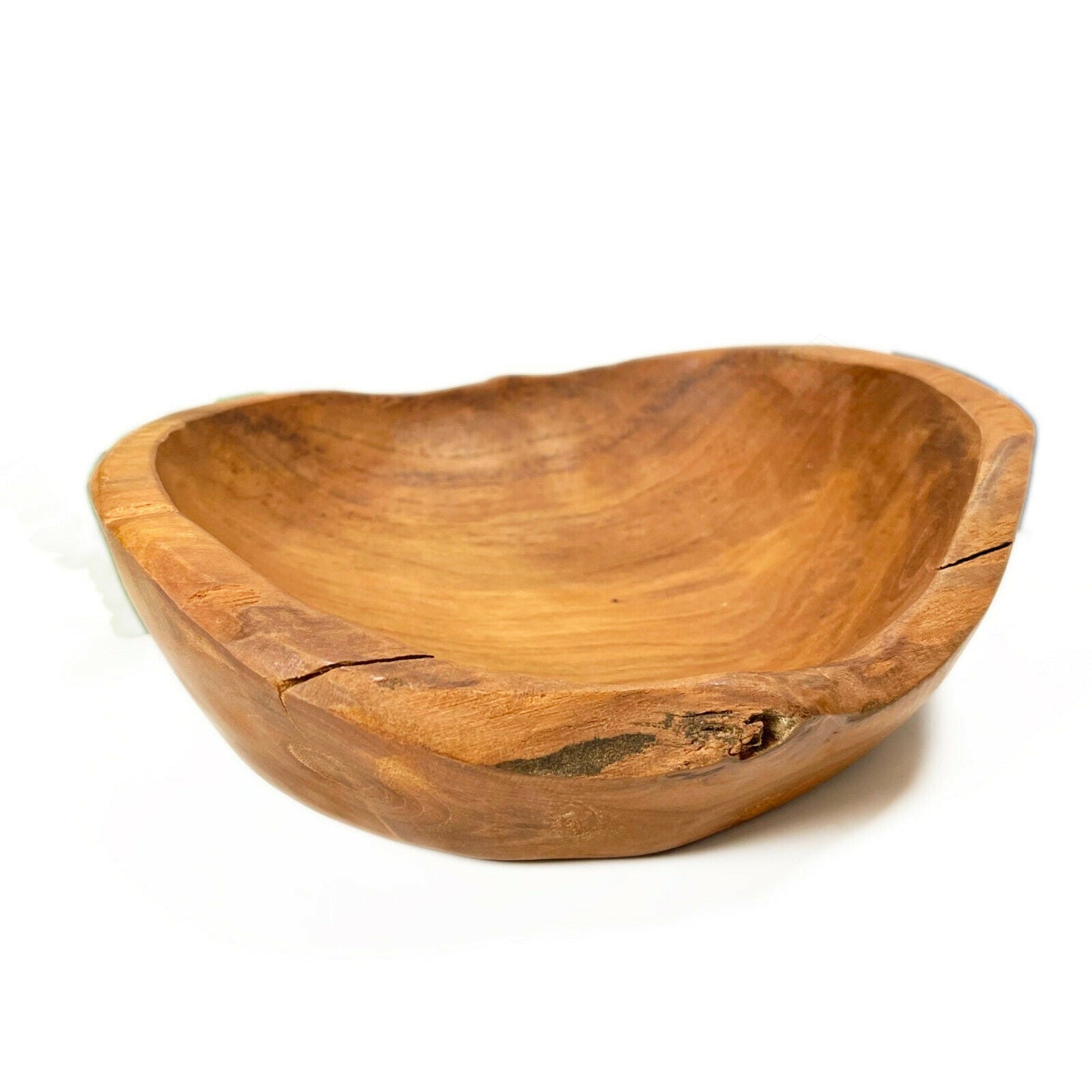 Handcrafted Wooden Bowl - Rustic Home Décor