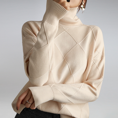 Elegant Knitted Sweater - Cozy And Stylish Design