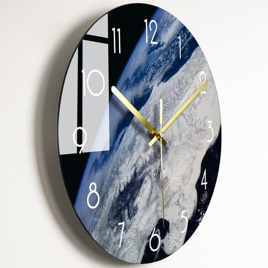 Modern Space-Inspired Wall Clock – Minimalist Design