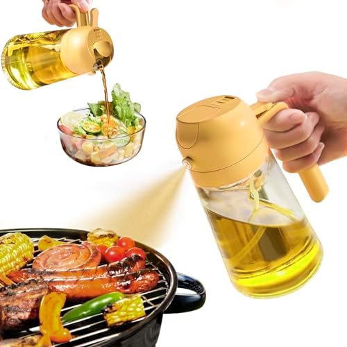 Multipurpose Oil Dispenser with Spray Function – Perfect for Cooking and Grilling