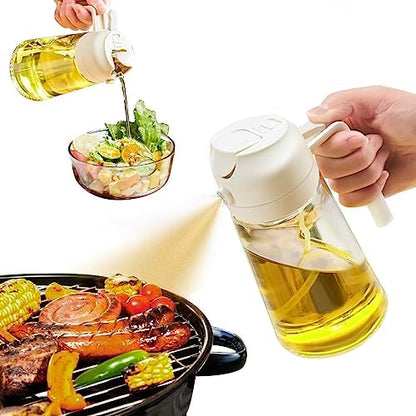 Multipurpose Oil Dispenser with Spray Function – Perfect for Cooking and Grilling