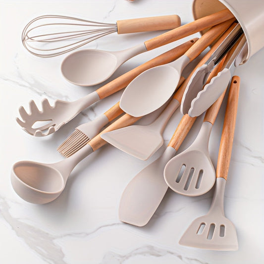 12-Piece Silicone Kitchen Utensil Set - Durable And Stylish Cooking Tools