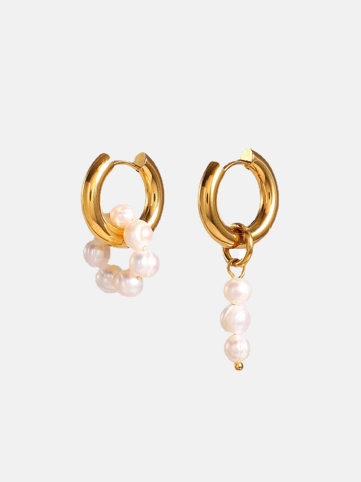 Elegant Pearl Drop Earrings - Modern Sophistication