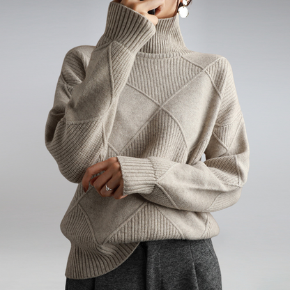 Elegant Knitted Sweater - Cozy And Stylish Design