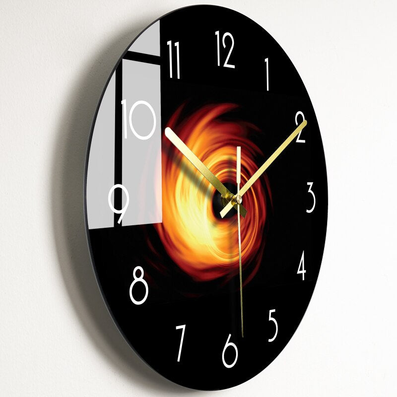 Modern Space-Inspired Wall Clock – Minimalist Design