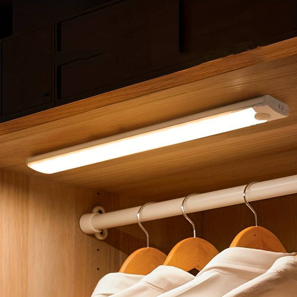 Rechargeable Motion Sensor LED Cabinet Light – Easy Installation & Energy Efficient