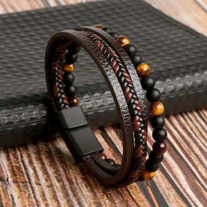 Multi-Layer Beaded Bracelet - Stylish & Versatile Accessory