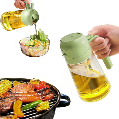 Multipurpose Oil Dispenser with Spray Function – Perfect for Cooking and Grilling