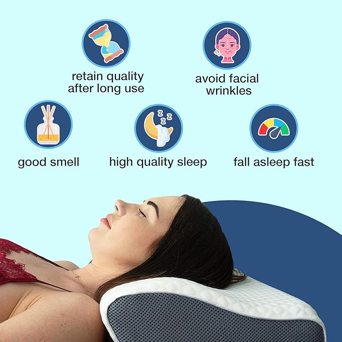 Orthopedic Memory Foam Pillow - Ergonomic Neck Support Solution