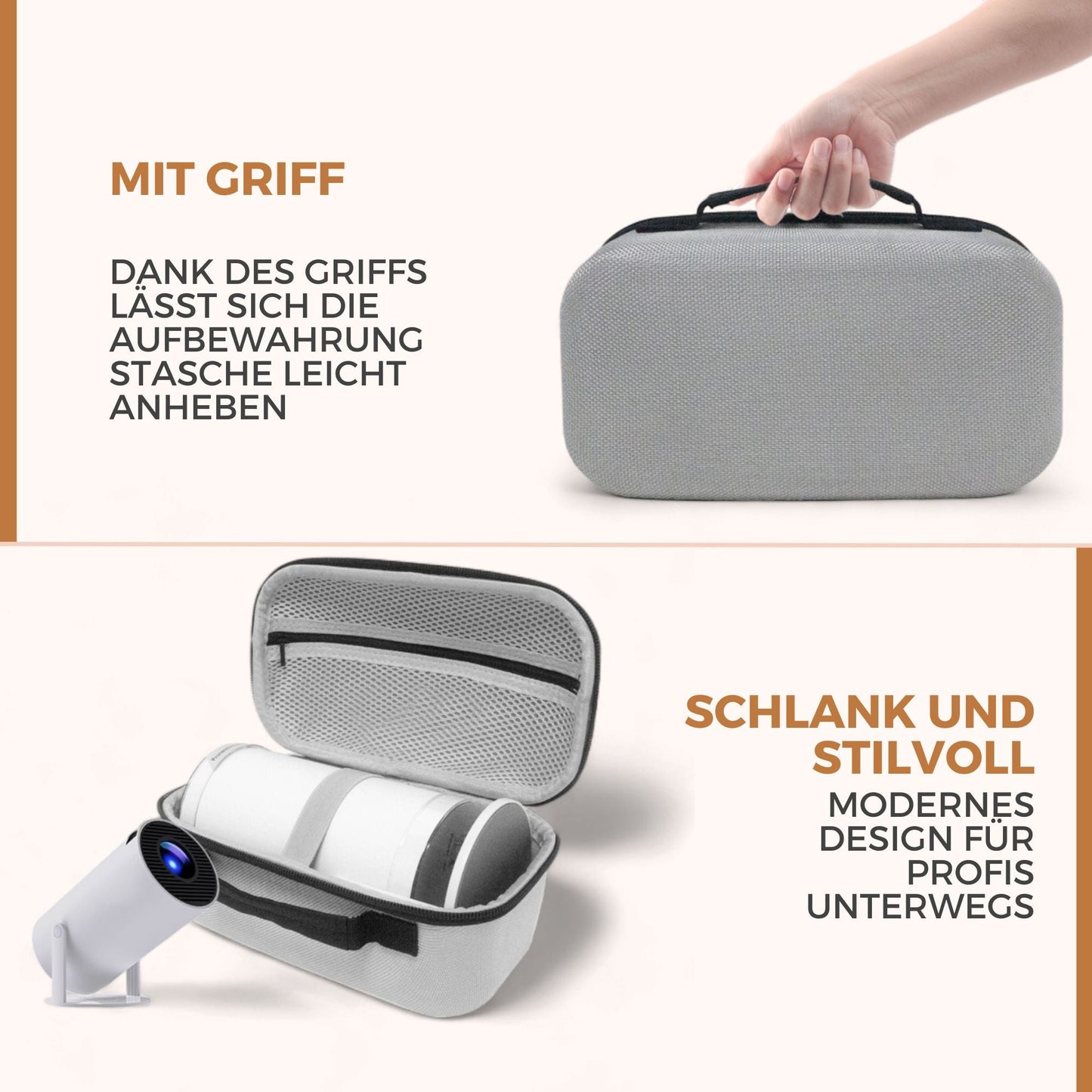 Portable Projector Carrying Case – Durable and Compact Storage Solution