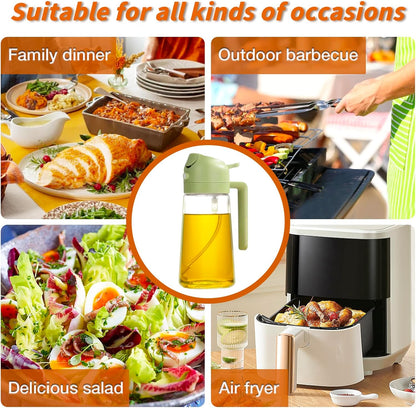 Multipurpose Oil Dispenser with Spray Function – Perfect for Cooking and Grilling