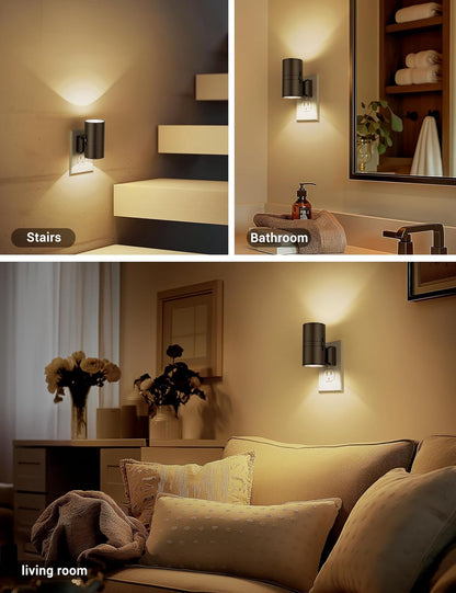 Plug-In Wall Sconce Light - Modern Adjustable Lighting for Any Space