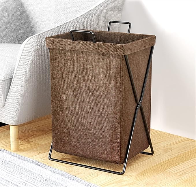 Foldable Laundry Basket With Sturdy Frame - Space-Saving Solution