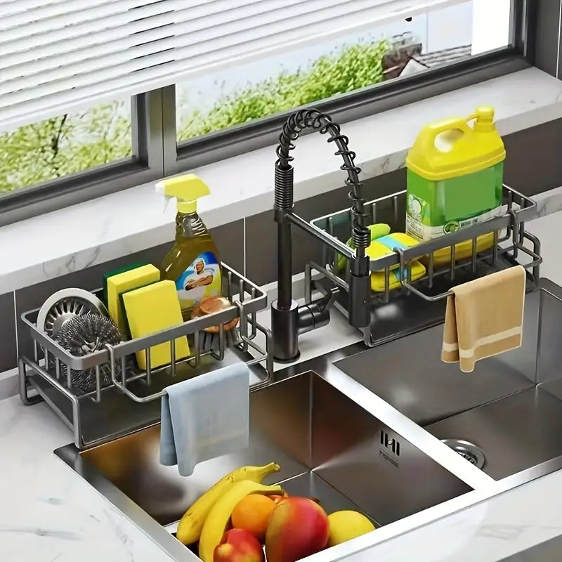 Multifunctional Kitchen Sink Organizer - Efficient Space-Saving Solution