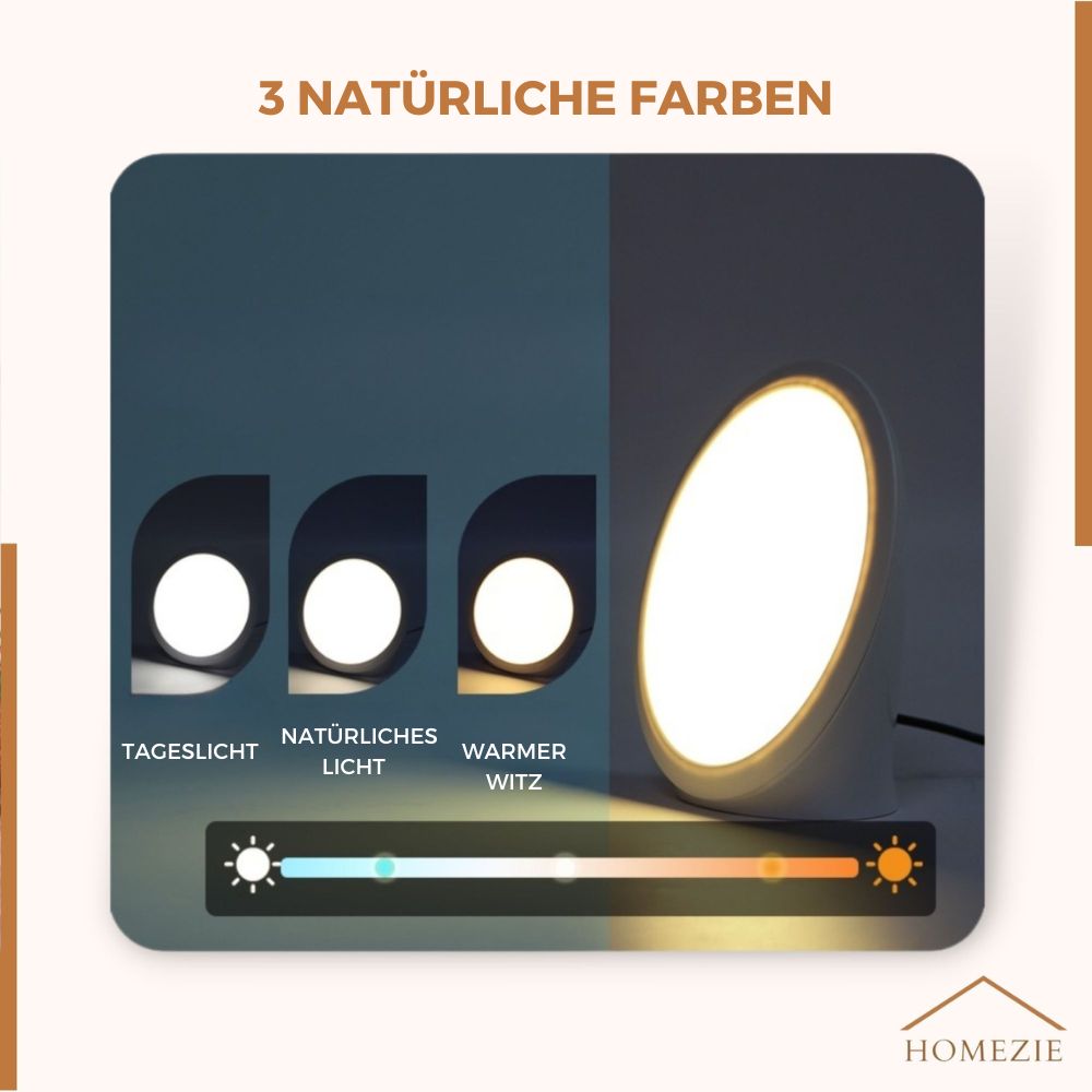 Natural Light Therapy Lamp - Adjustable Brightness & Modern Design