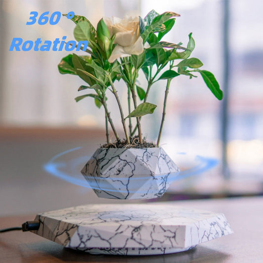 360° Rotating Levitating Planter – Unique Floating Design