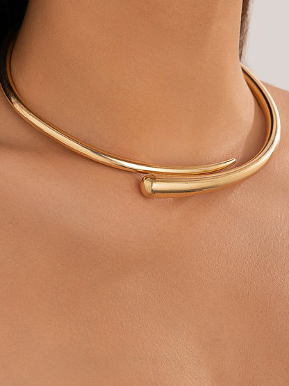 Elegant Open Collar Necklace - Minimalist Style for Every Occasion