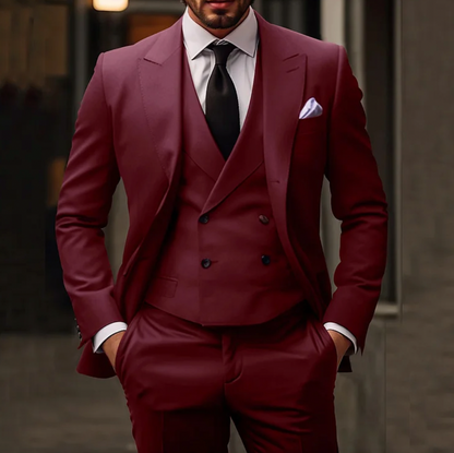 Men's Double-Breasted Suit - Premium Elegance for Every Occasion