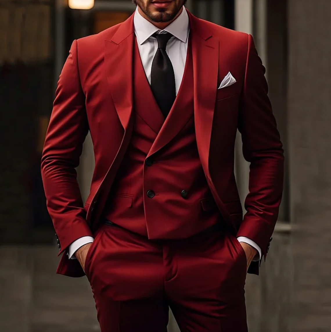 Men's Double-Breasted Suit - Premium Elegance for Every Occasion