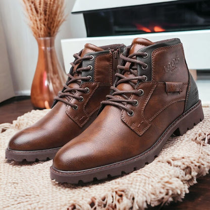 Men’s Leather Ankle Boots - Durable and Stylish Footwear