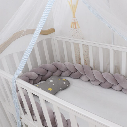 Braided Baby Crib Bumper – Safe and Stylish Nursery Decor