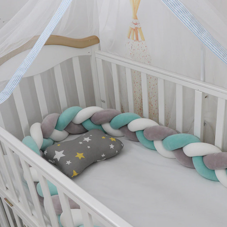 Braided Baby Crib Bumper – Safe and Stylish Nursery Decor