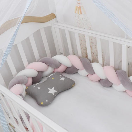 Braided Baby Crib Bumper – Safe and Stylish Nursery Decor