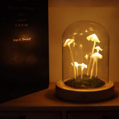 Mushroom Terrarium Lamp - Whimsical LED Light for Home Decor