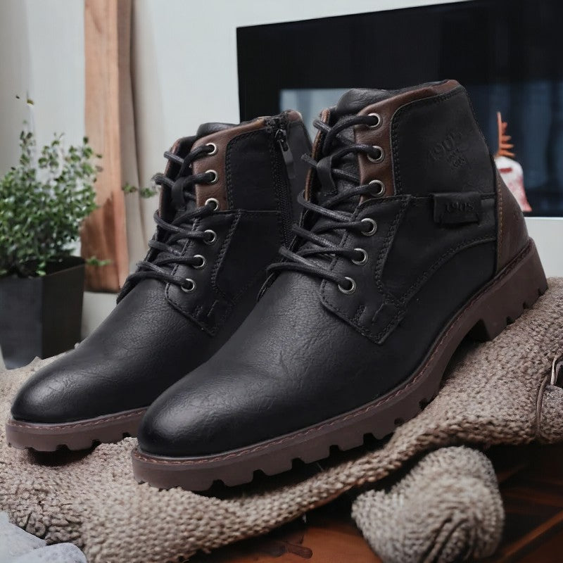 Men’s Leather Ankle Boots - Durable and Stylish Footwear