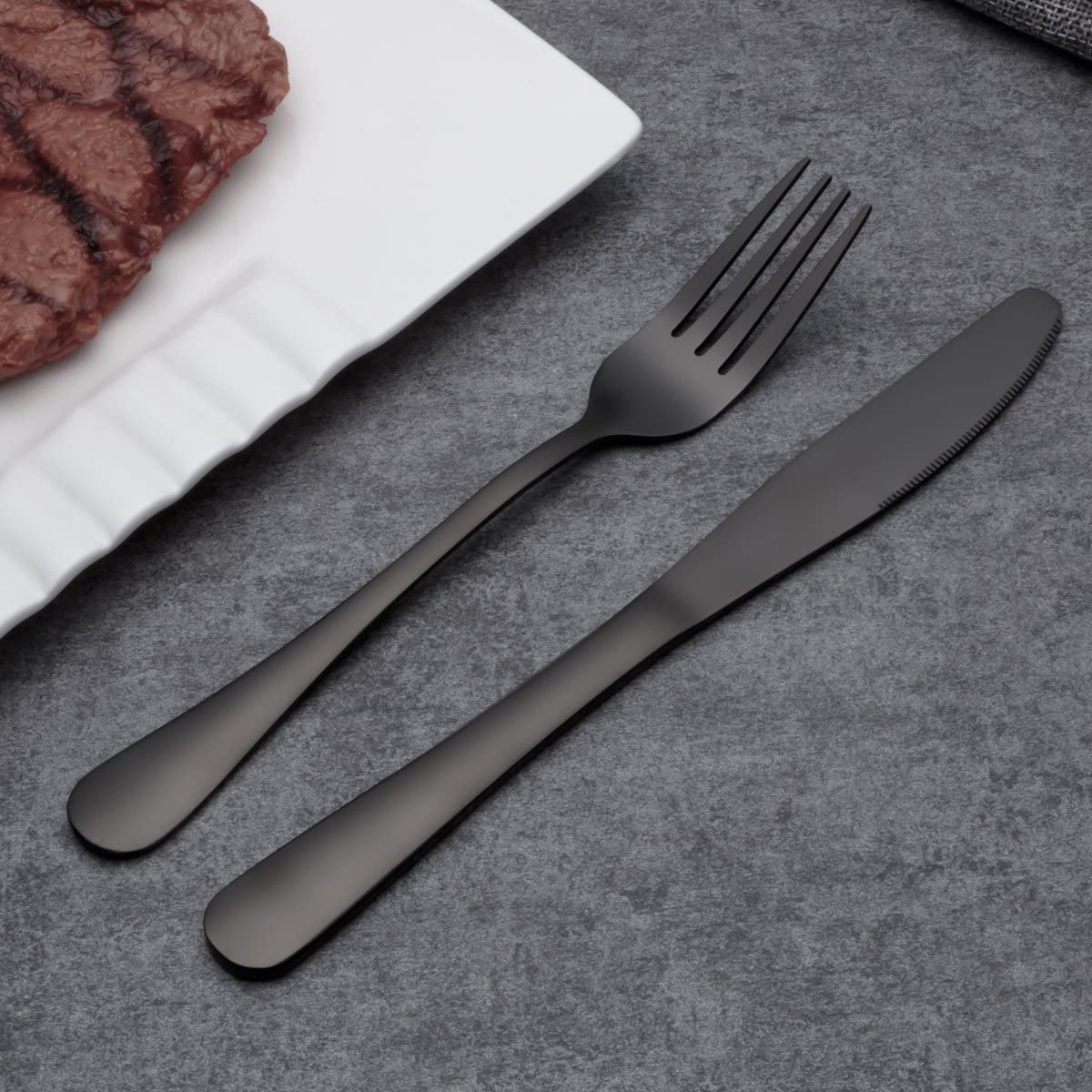 Modern Stainless Steel Cutlery Set - Sleek and Durable Flatware