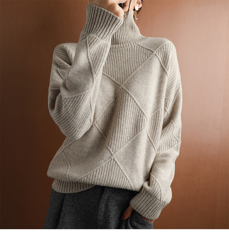 Elegant Knitted Sweater - Cozy And Stylish Design