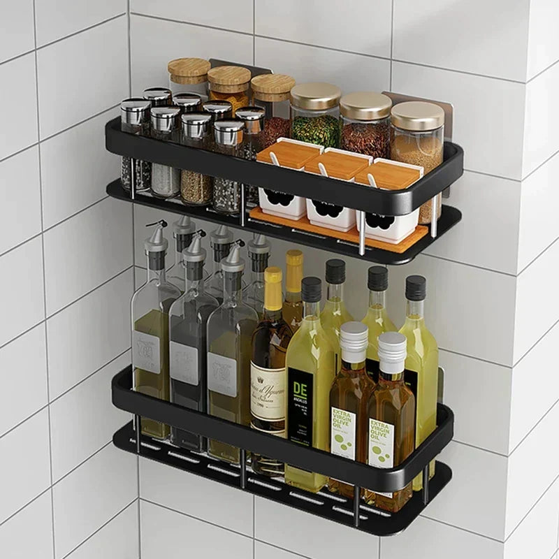 Punch-Free Wall Shelf - Space-Saving And Stylish Organizer