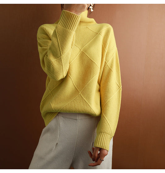 Elegant Knitted Sweater - Cozy And Stylish Design