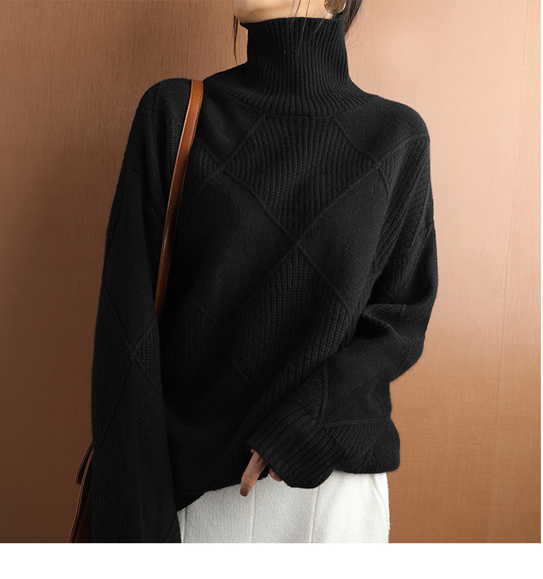 Elegant Knitted Sweater - Cozy And Stylish Design