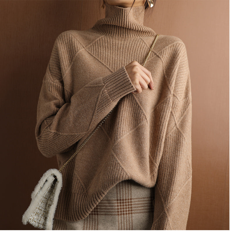 Elegant Knitted Sweater - Cozy And Stylish Design