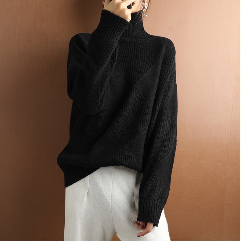 Elegant Knitted Sweater - Cozy And Stylish Design